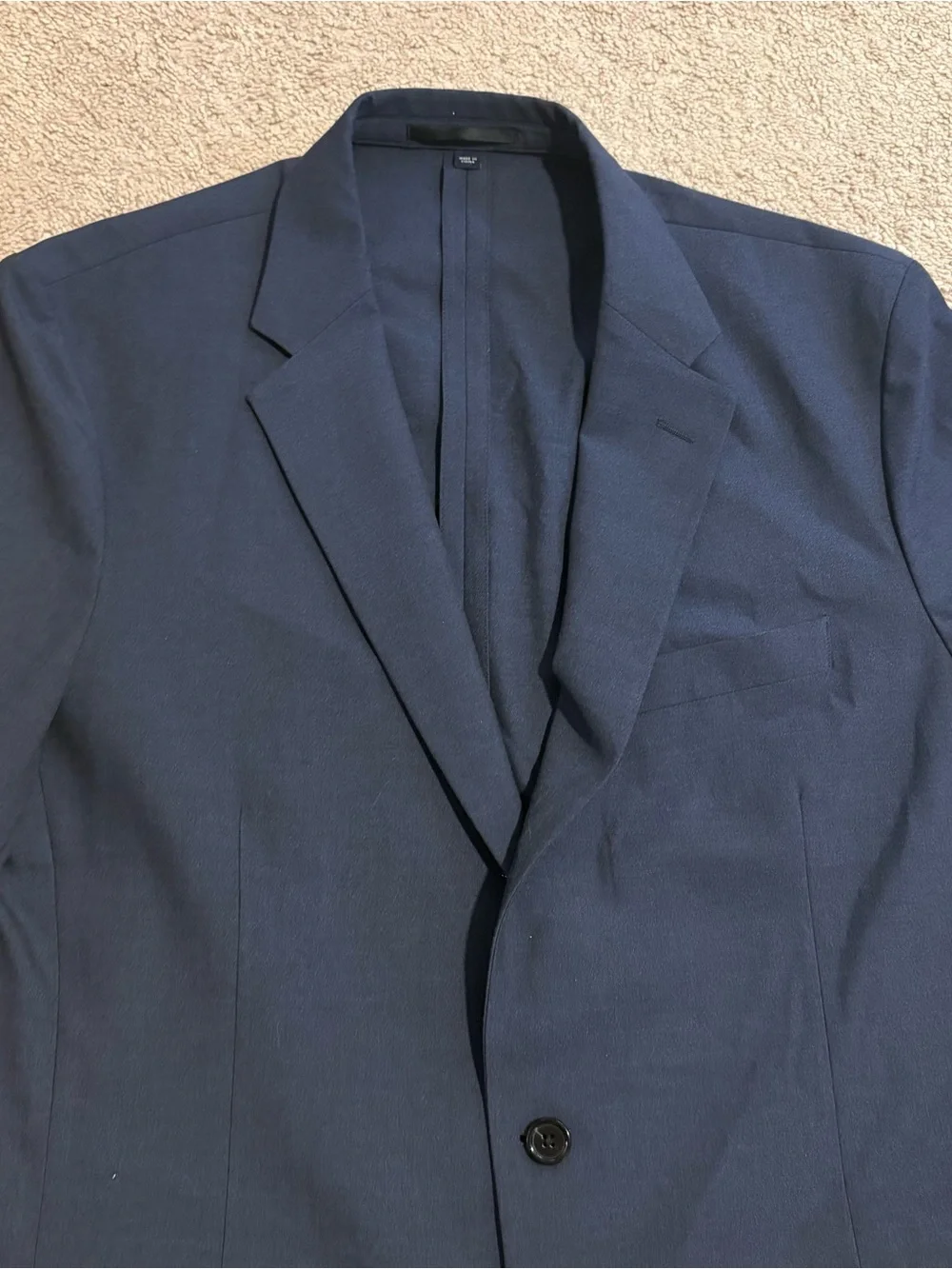 J. Crew Men's Thompson Performance Travel Navy Two-Button Sport Coat